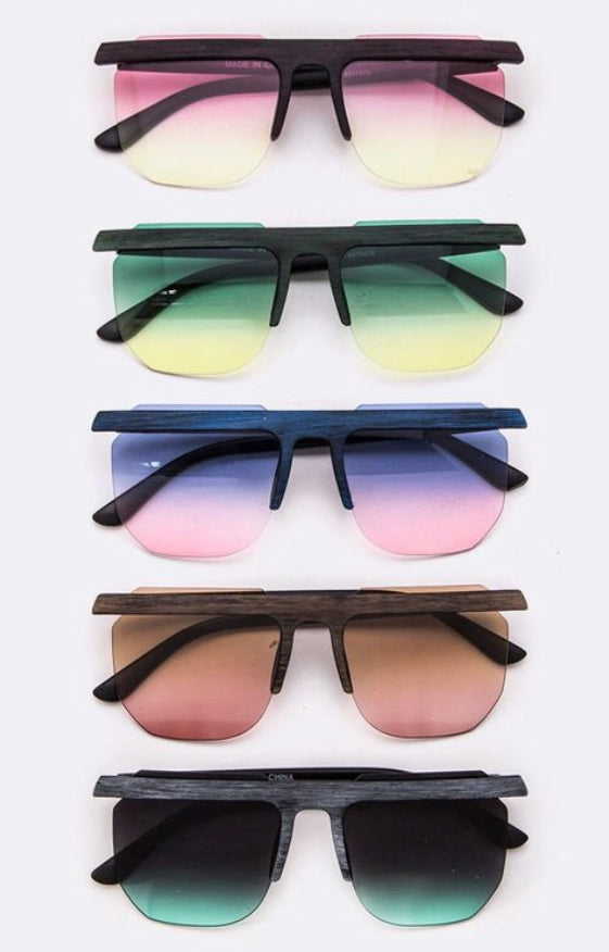 “Wood Grain” Unisex Sunglasses